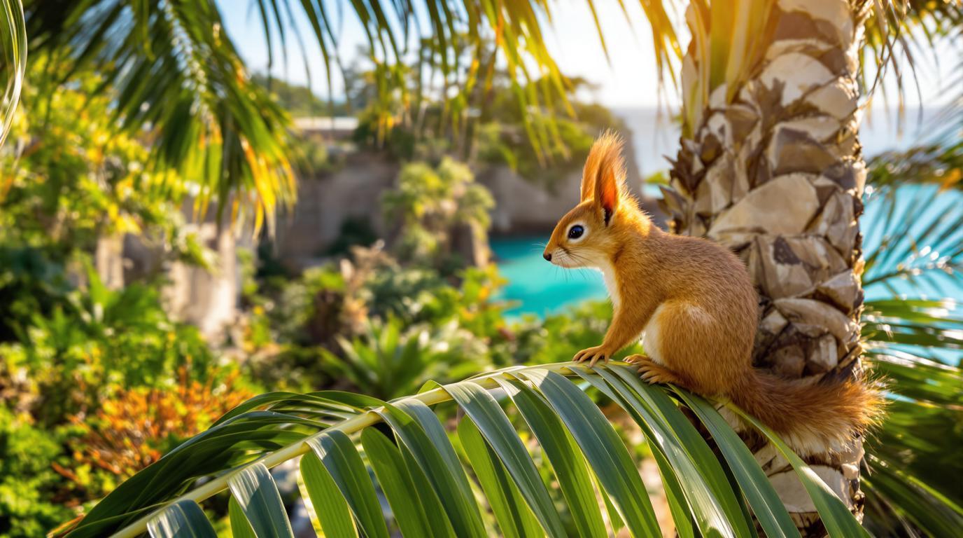 La seule île britannique où des écureuils roux sont arrivés en hélicoptère