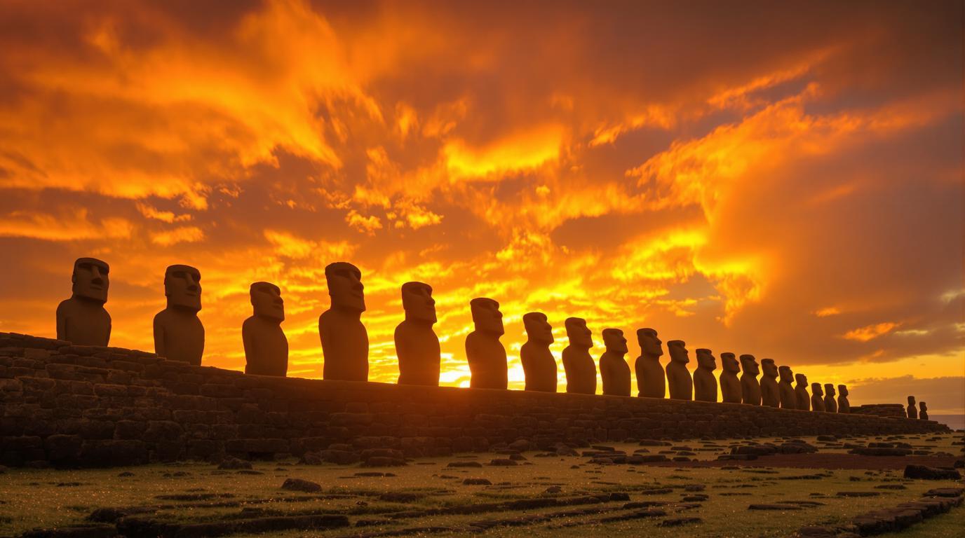Cette île de 164 km² où 887 statues géantes défient le temps depuis des siècles
