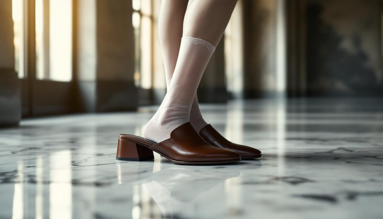 7 astuces pour maîtriser le combo mules-chaussettes, la tendance mode 2025