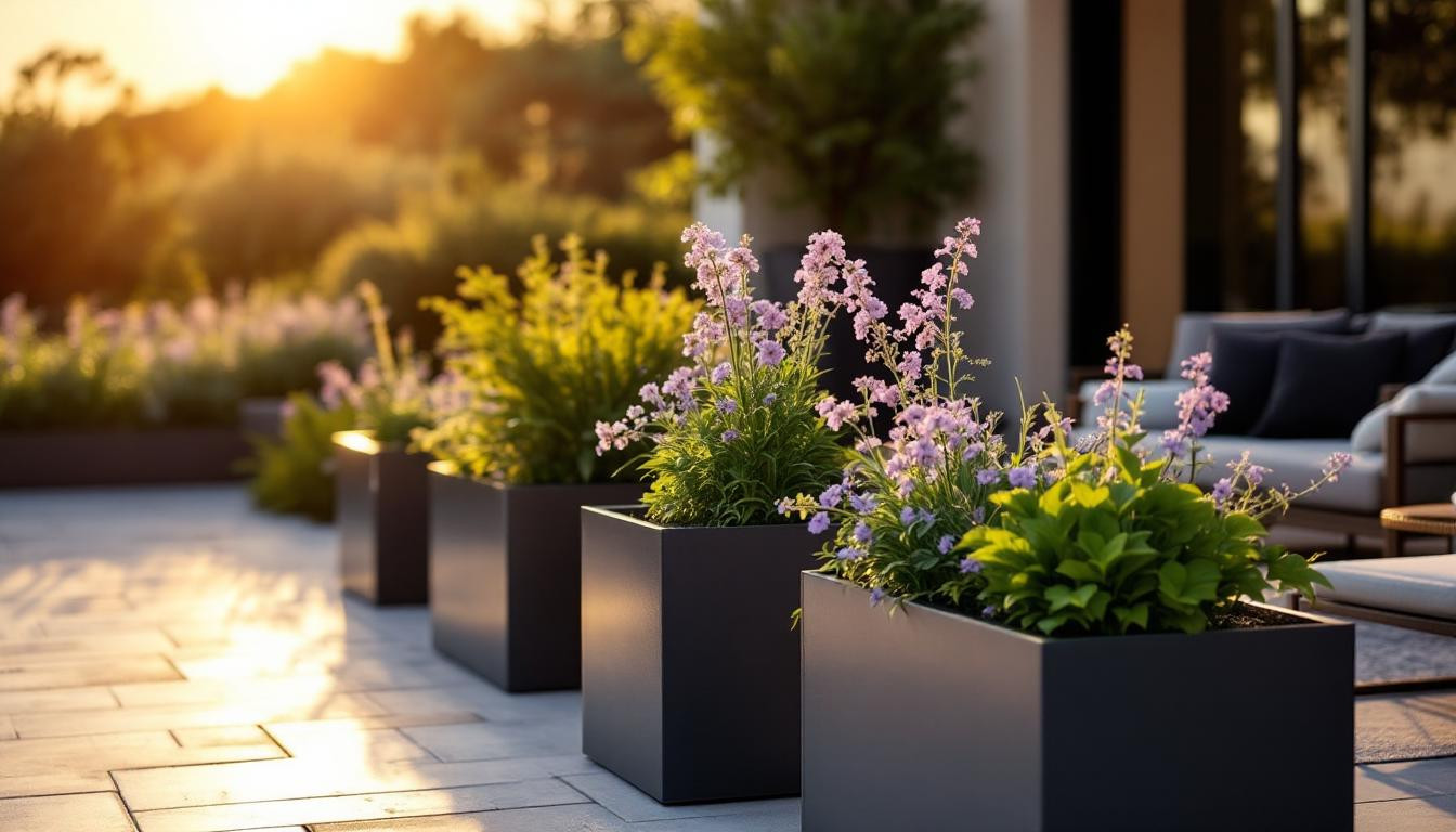 J’ai transformé mon extérieur en oasis chic avec ces jardinières en fer