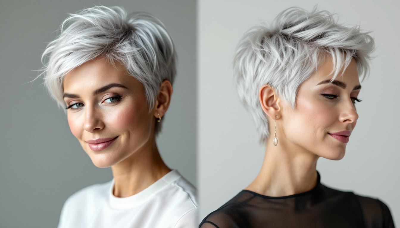 Le pixie cut sublime les femmes de 60 ans en 5 minutes par jour