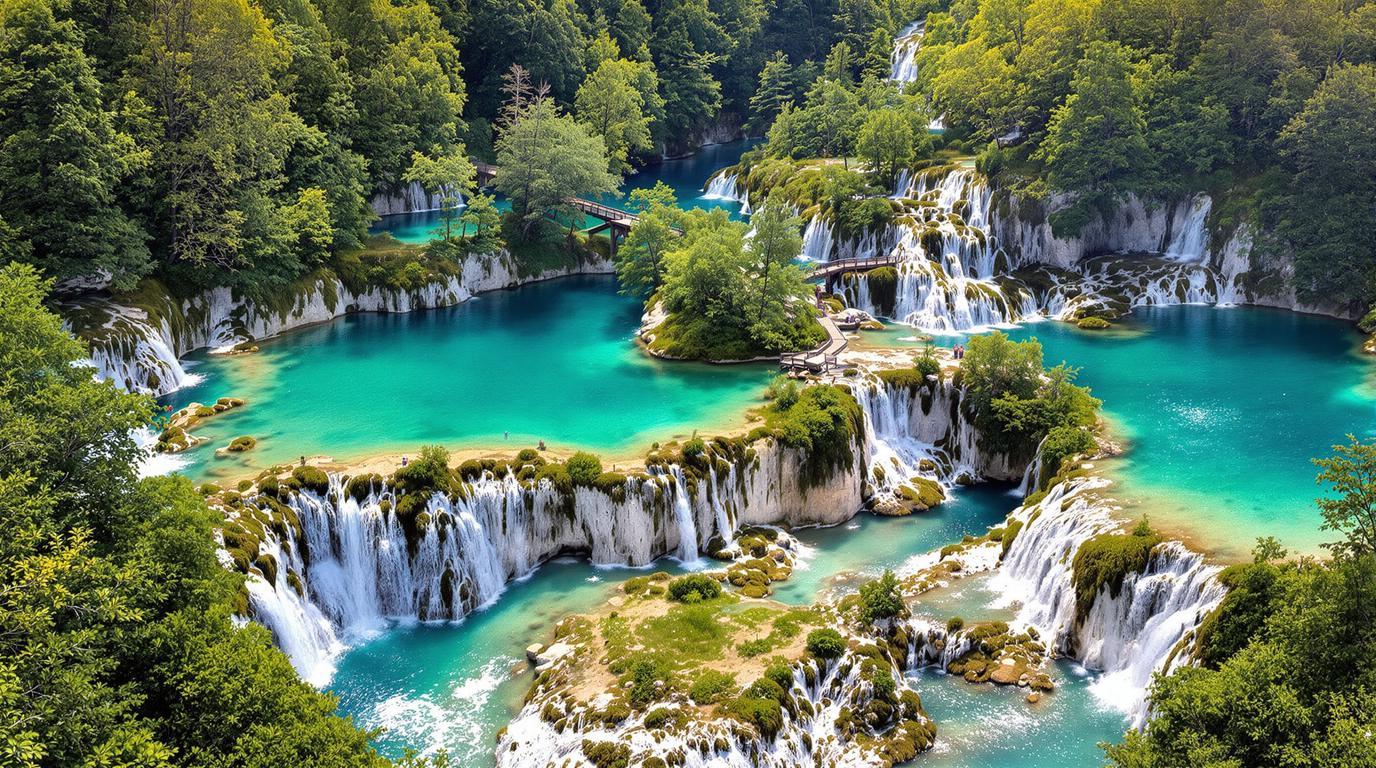 Ce parc naturel de 296 km² où 16 lacs s’écoulent sur 92 cascades