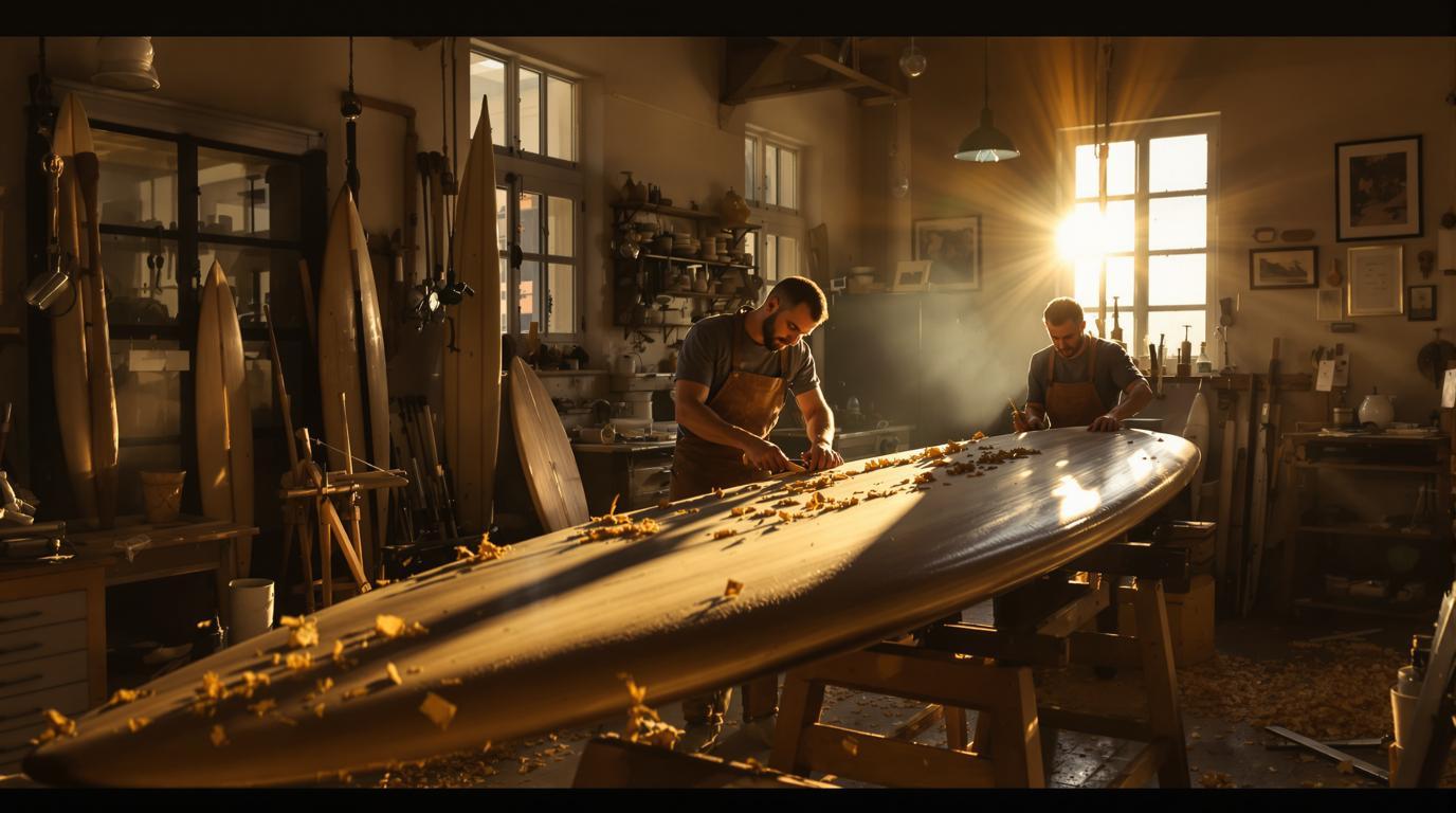 La seule ville d’Europe où le surf est né d’une planche de cinéma cassée