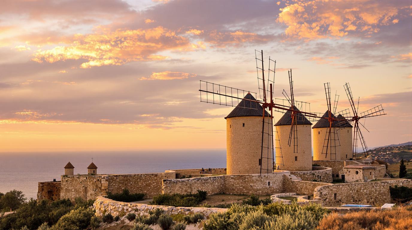 Ce village provençal où 5 moulins historiques veillent sur la Méditerranée