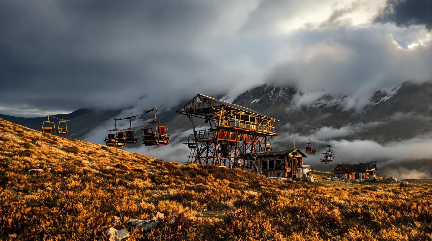 Le seul col d’Auvergne avec un télésiège d’été abandonné et une station fantôme