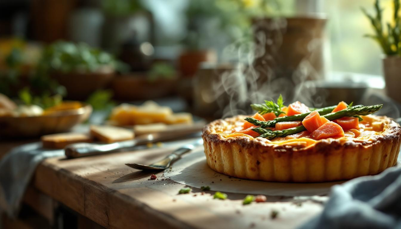 J’ai testé la quiche asperges-saumon : le plat tendance du printemps 2025