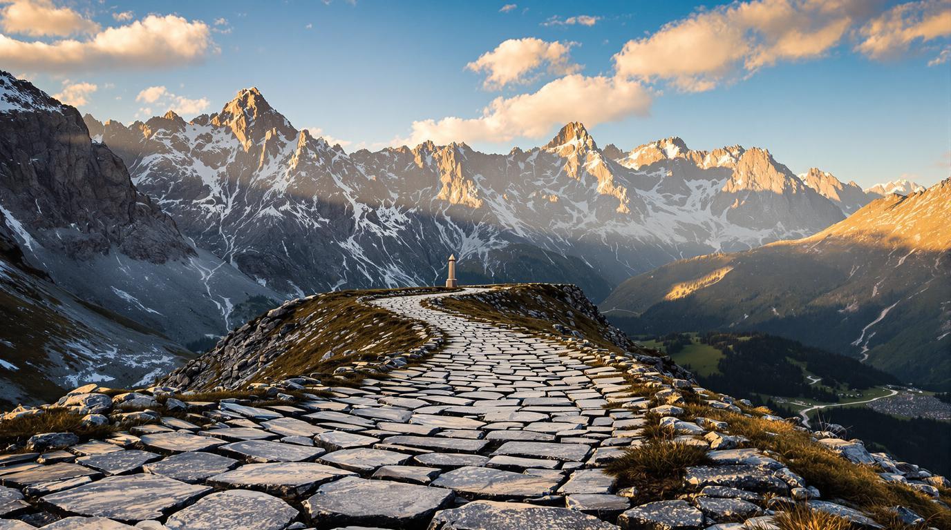 Le seul col alpin où l’histoire de 2000 ans s’étire entre deux mondes
