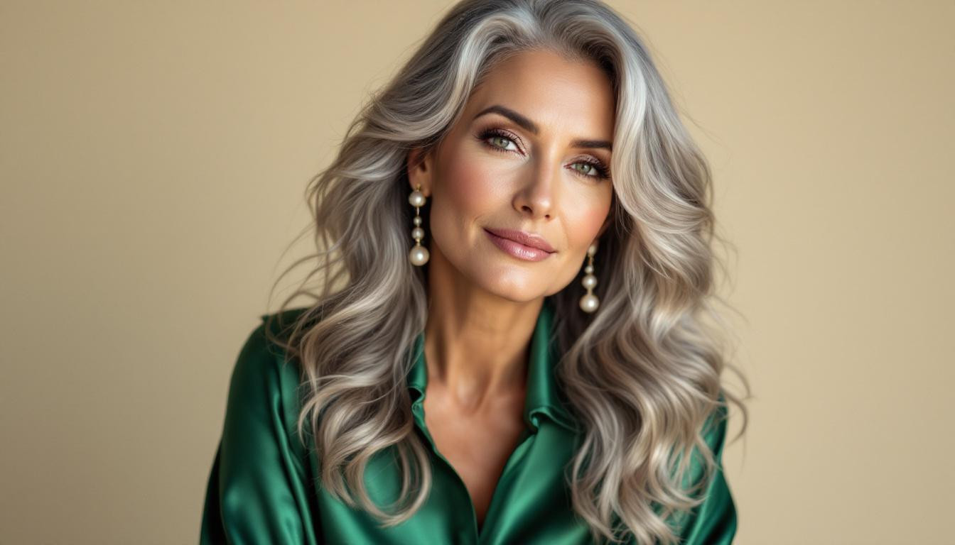 J’ai adopté les cheveux gris à 57 ans et sublimé mon style en 2025