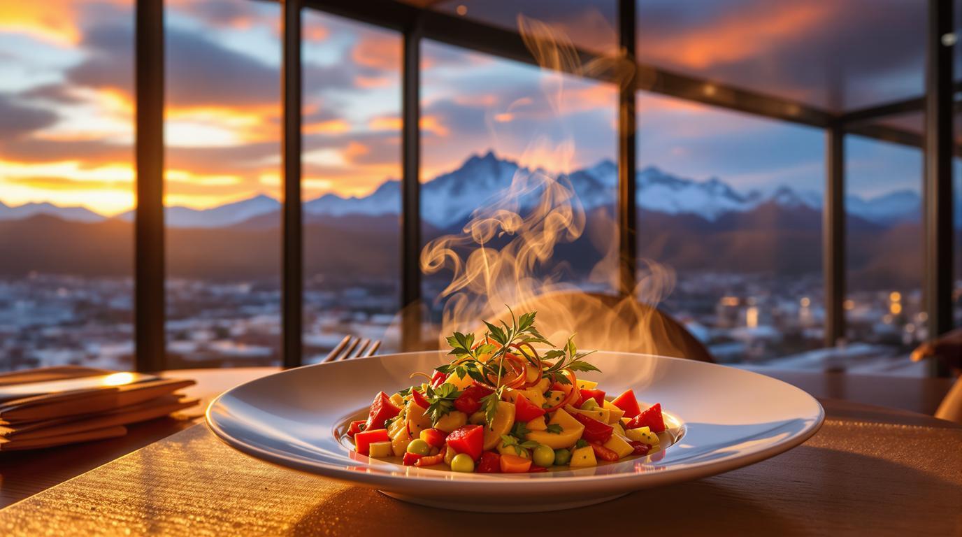 La seule capitale au monde où la haute gastronomie se développe à 3650m d’altitude