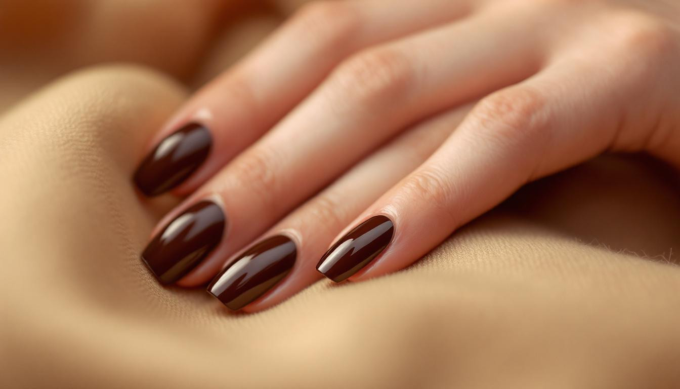 Khaki et chocolat sur nos ongles : 2 teintes automnales qui subliment 70% des manucures en 2025