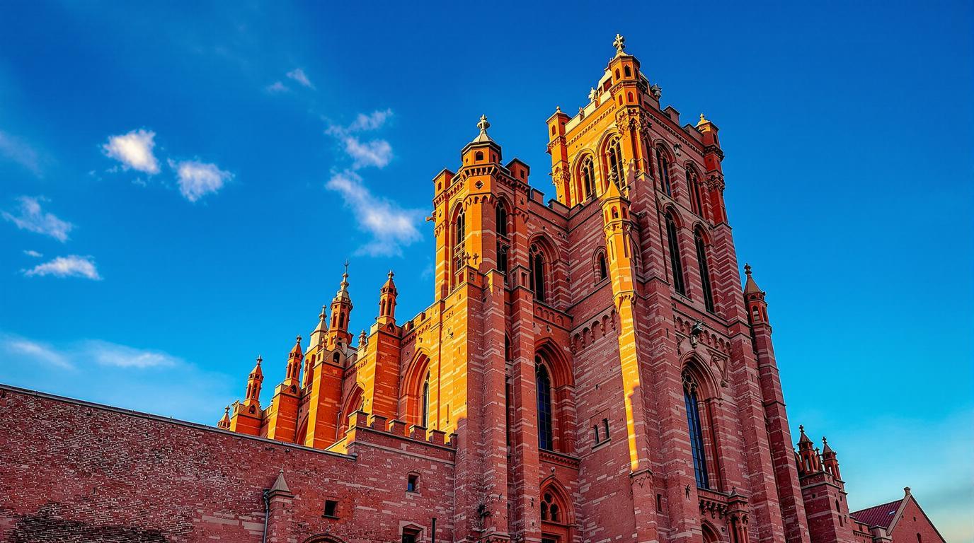 La seule ville d’Europe où une cathédrale gothique de 78 m est en briques
