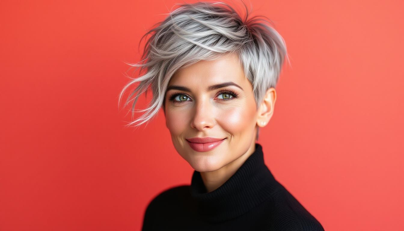 J’ai adopté le pixie salt-and-pepper à 40 ans (voici comment ma vie a changé en 3 mois)