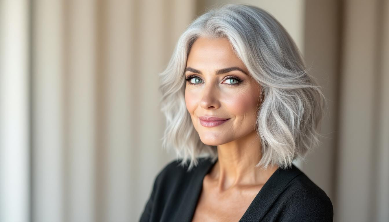 Le dégradé léger, nouvelle tendance coiffure des seniors en 2025