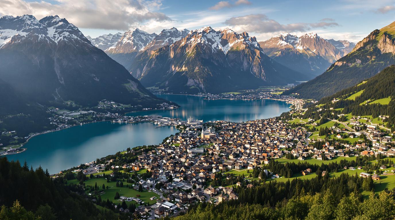 La seule ville au monde née entre deux lacs pour devenir porte des Alpes