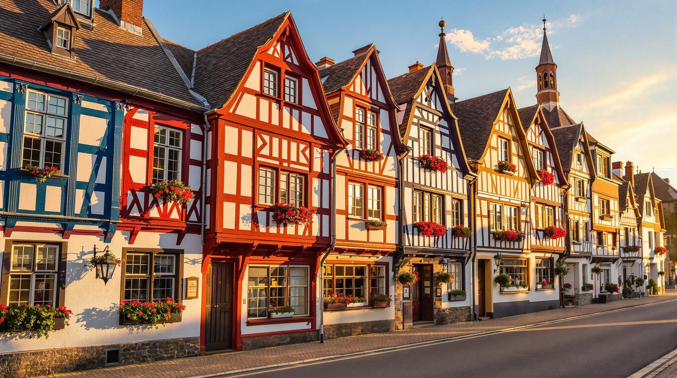 Ce village normand de 201 habitants aux 100 façades à colombages multicolores
