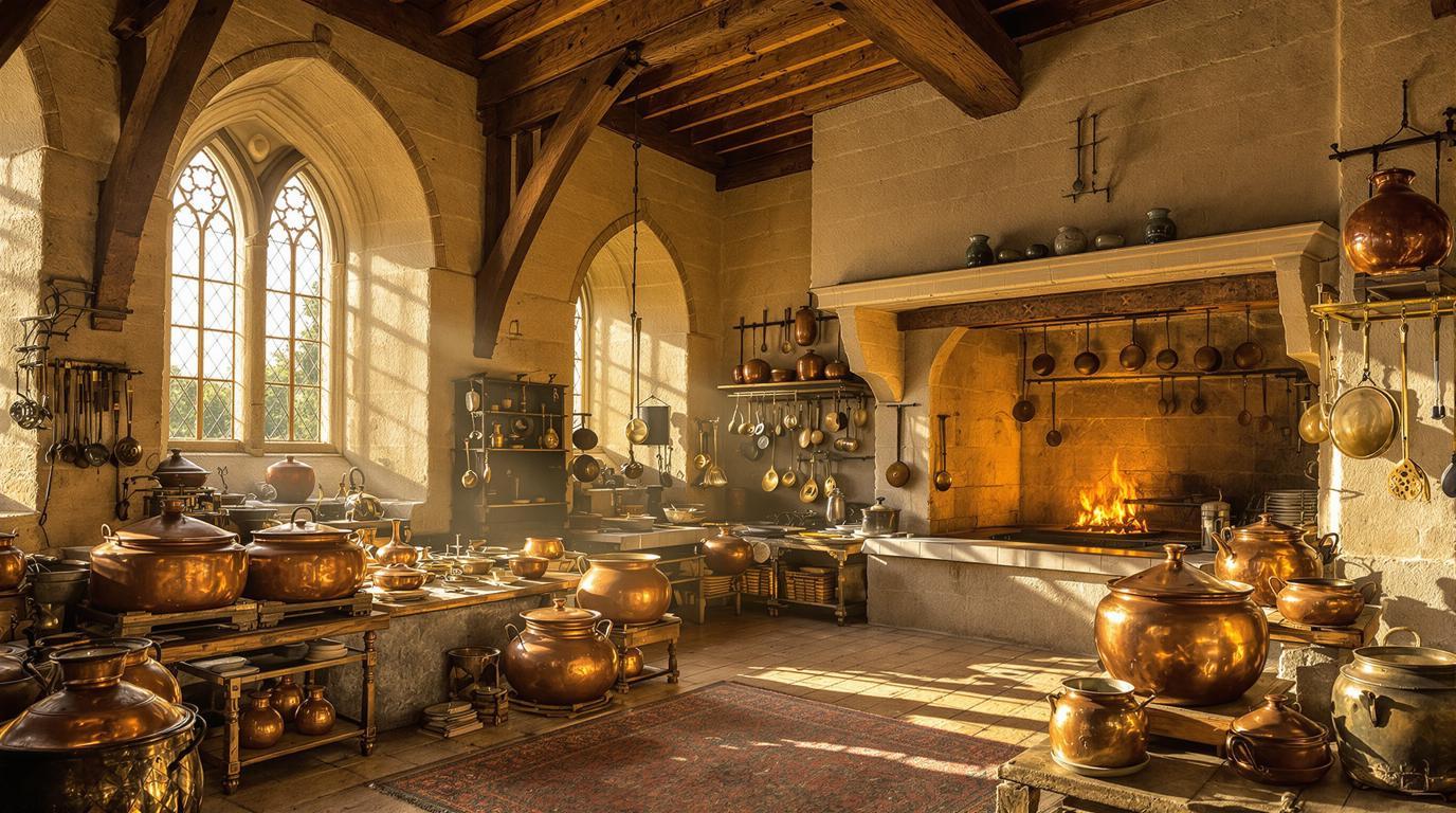 Ce château du XIVe siècle dont la cuisine fonctionne sans interruption depuis 1360