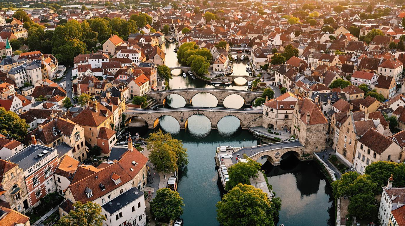 La seule ville de France où 4 rivières traversent un réseau de canaux médiévaux