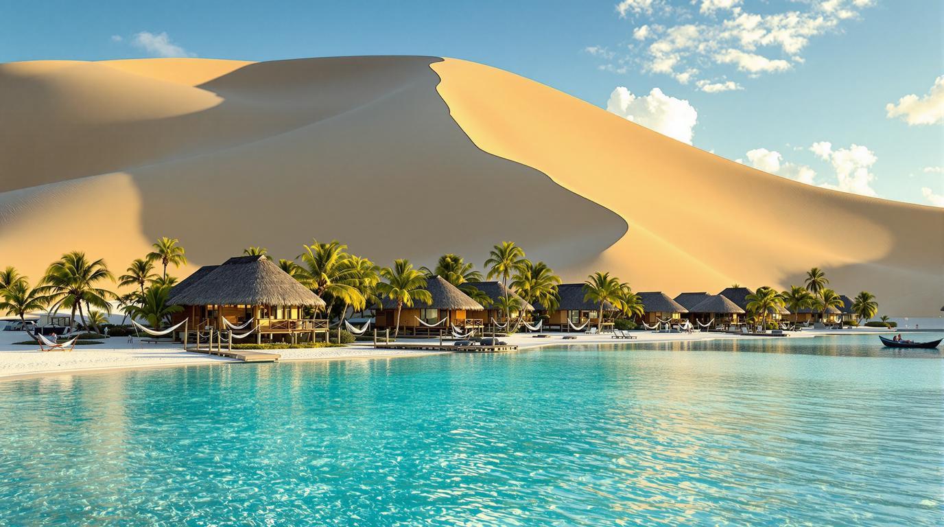 Ce village brésilien où 3000 habitants vivent entre dunes et lagunes azur