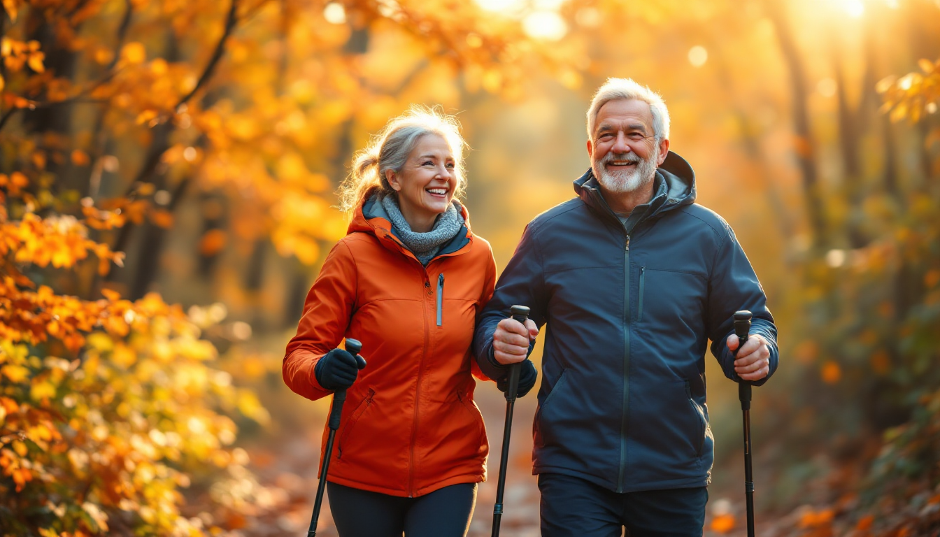 Marche nordique : 90% des muscles activés, 28% moins d’impact sur les genoux