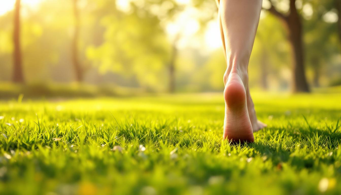Marche pieds nus : 68% des adeptes notent une meilleure posture en 8 semaines