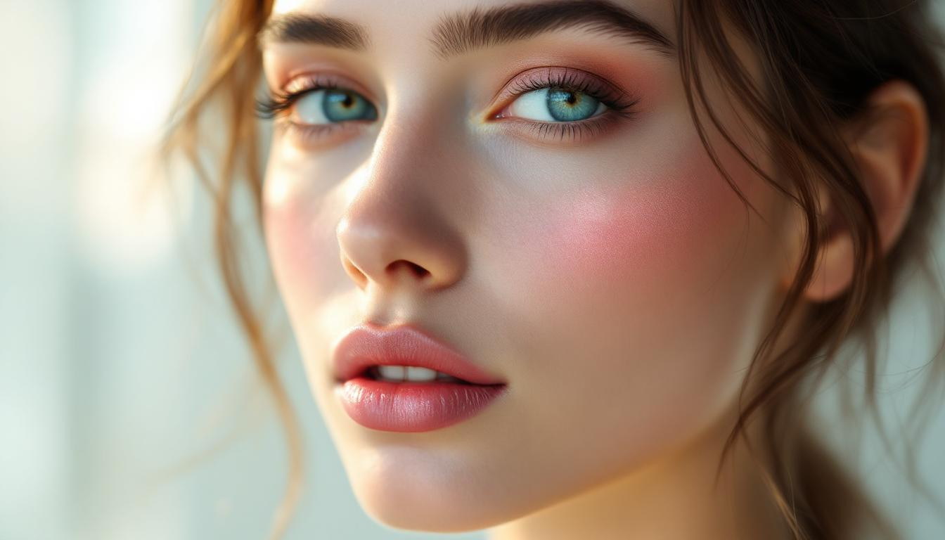 Blush audacieux et lèvres givrées : le nouveau duo choc qui sublime en 5 minutes