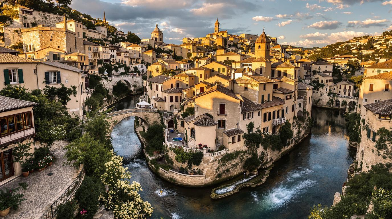 Cette ville de Lozère où 3 rivières alimentent un réseau de fontaines et canaux