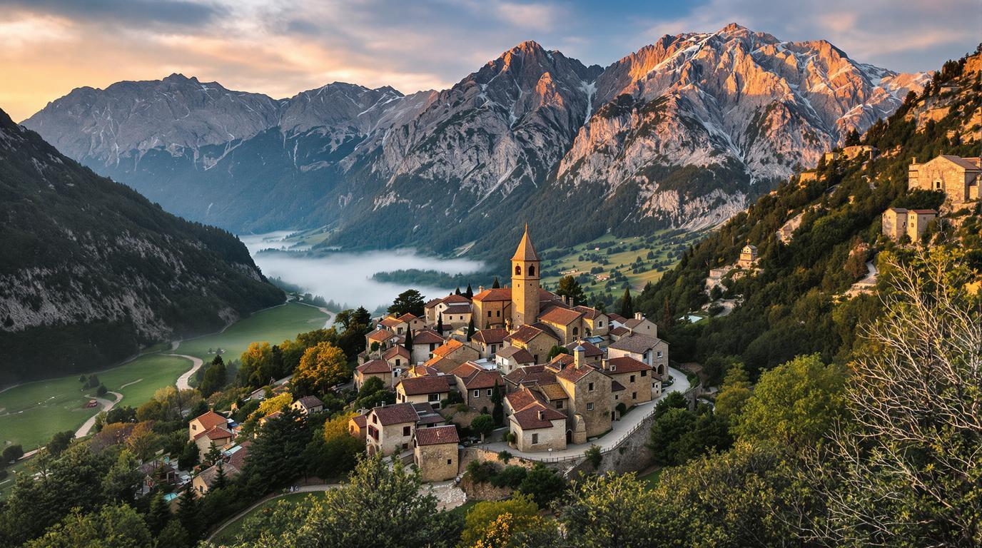 Ce hameau de 25 habitants à 1348 mètres cache deux mines d&rsquo;or abandonnées