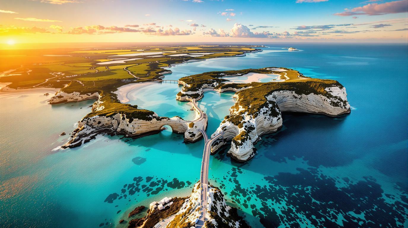 Cette presqu’île de 2000 habitants cache un double tombolo unique en Europe