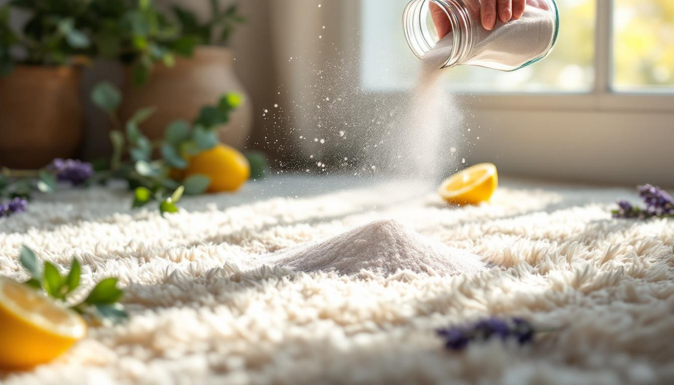 J’ai dit adieu aux mauvaises odeurs avec ce désodorisant pour tapis naturel