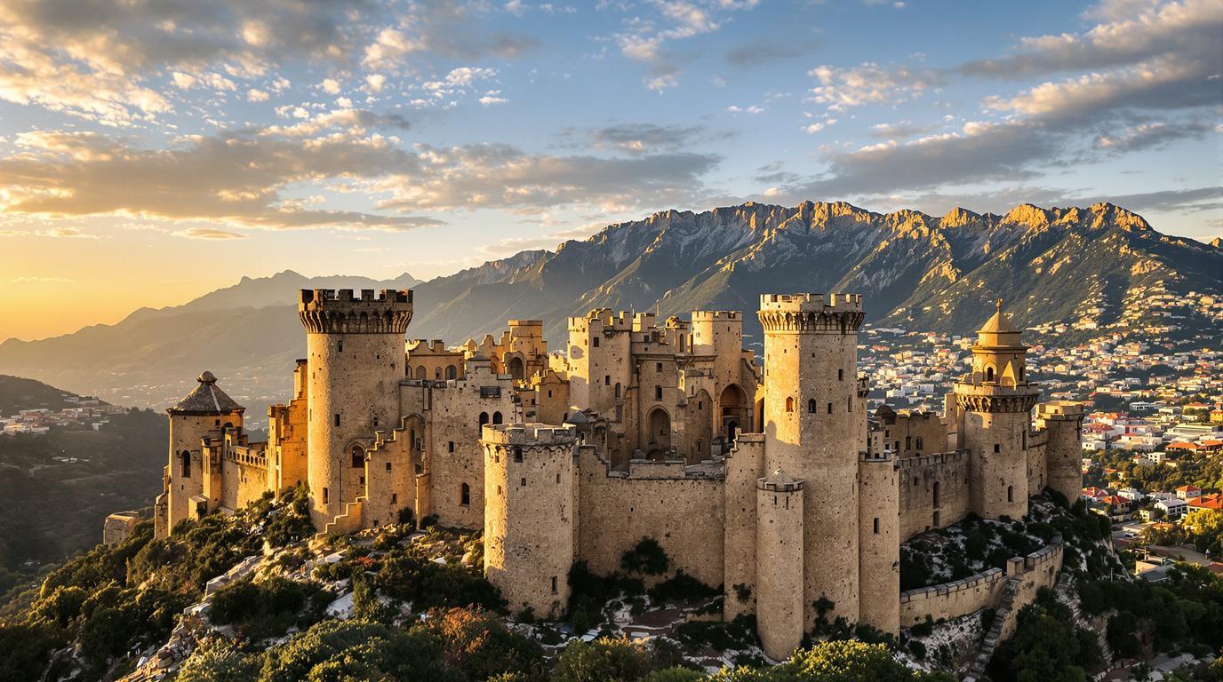 Ce château à 220 mètres d’altitude cache des passages secrets sous ses remparts médiévaux