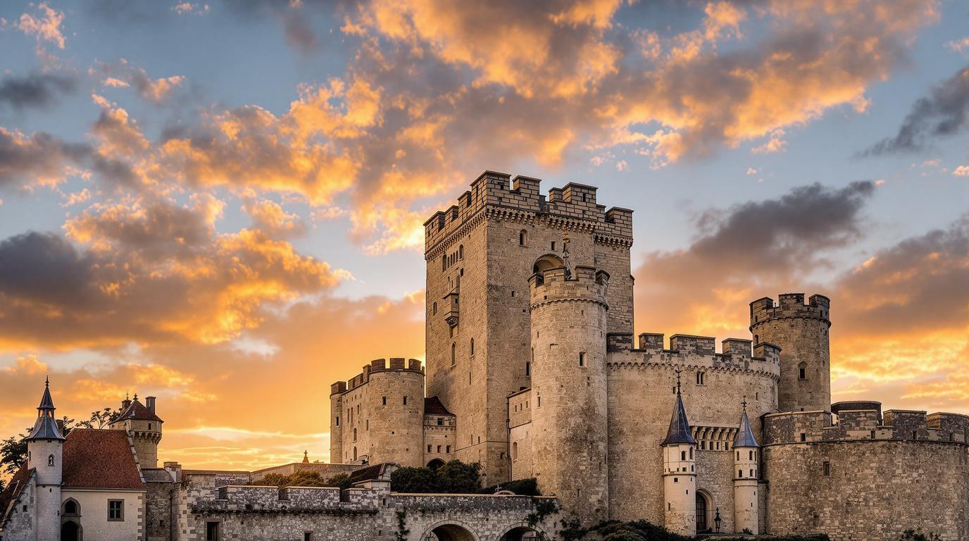 Cette cité royale de 6 233 habitants cache des souterrains secrets sous son donjon millénaire