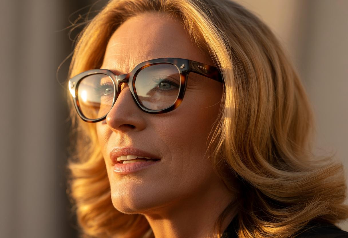 À 46 ans, j’ai osé les lunettes écaille avec mon blond miel : l’effet rajeunissant surprenant