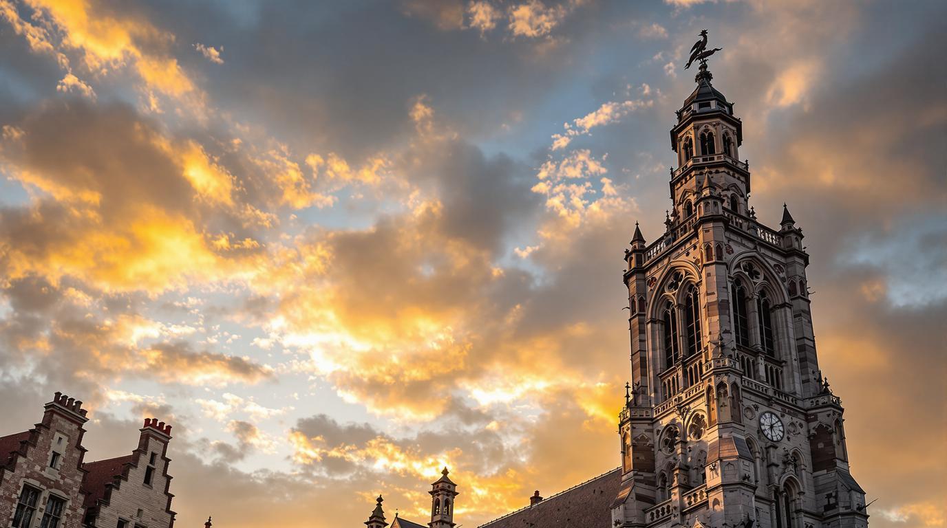 Ce dragon de fer veille sur Gand depuis sa tour gothique depuis 700 ans