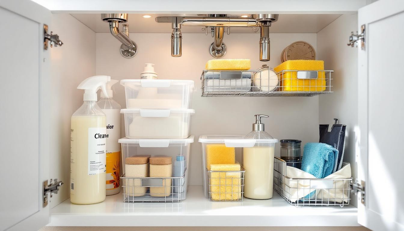 J’ai rangé sous mon évier en 10 minutes avec ces boîtes à 5€