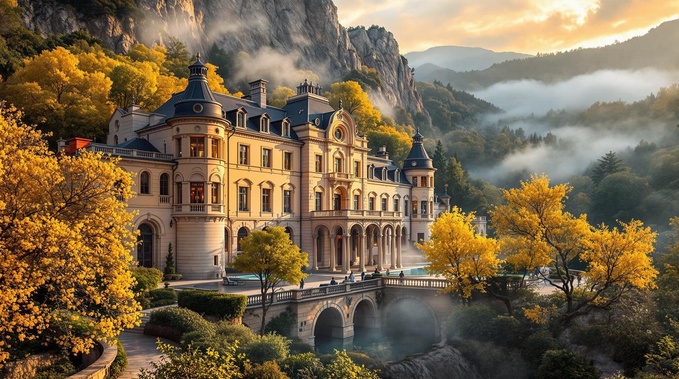 Cette station thermale des Pyrénées jaillit à 62°C depuis l&rsquo;époque romaine antique