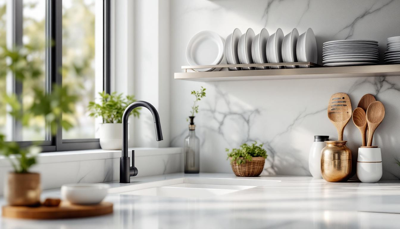 J’ai transformé ma cuisine avec un porte-assiettes mural : gain de place assuré