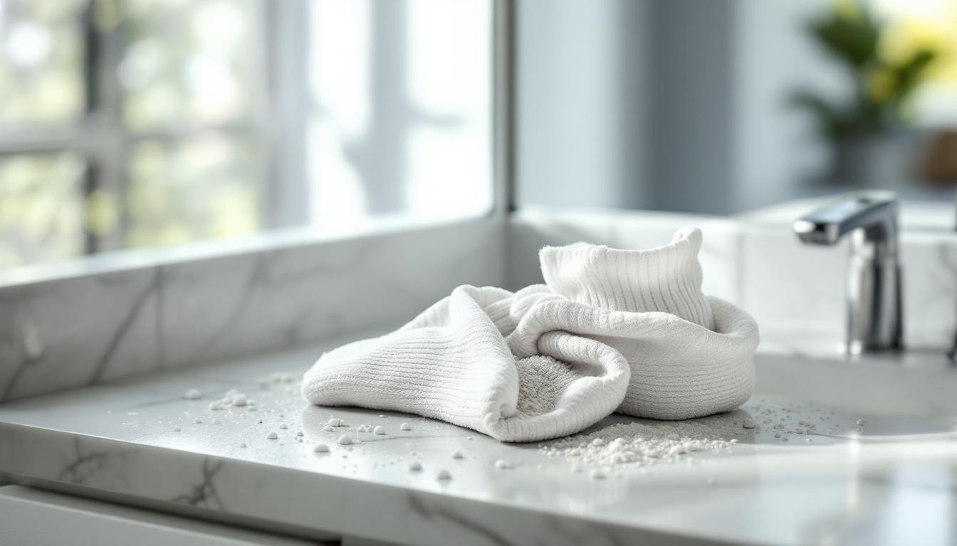 J’ai éliminé l’humidité avec des chaussettes et de la litière pour chat