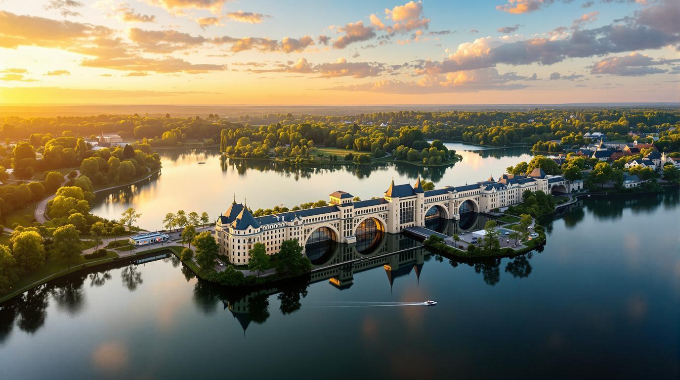 Ce lac artificiel de 1,2 km² retient trois millions de mètres cubes depuis 1963 à Vichy