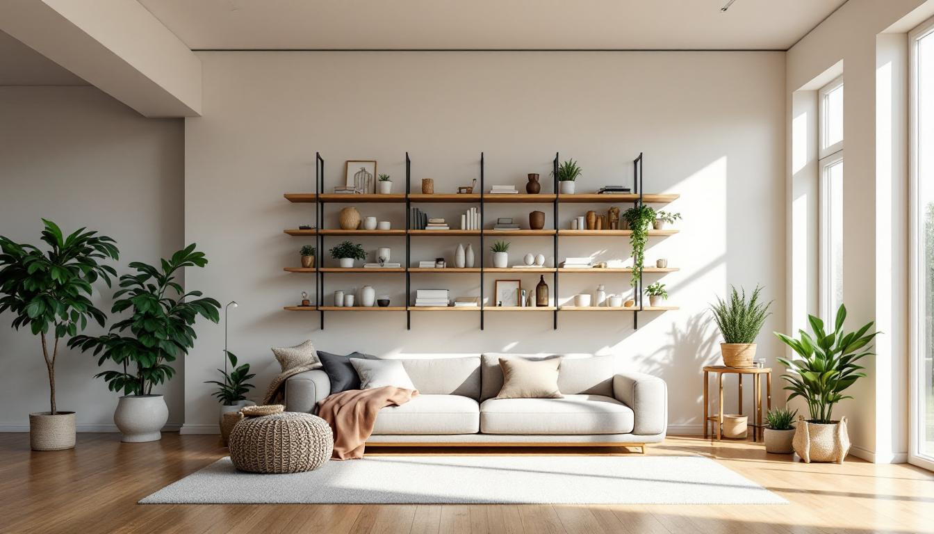 J’ai optimisé mon petit appartement avec des tiges de tension: gain de place assuré