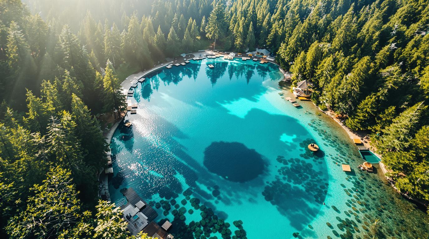 Ce lac artificiel de 40 hectares cache la plus grande baignade biologique d&rsquo;Europe