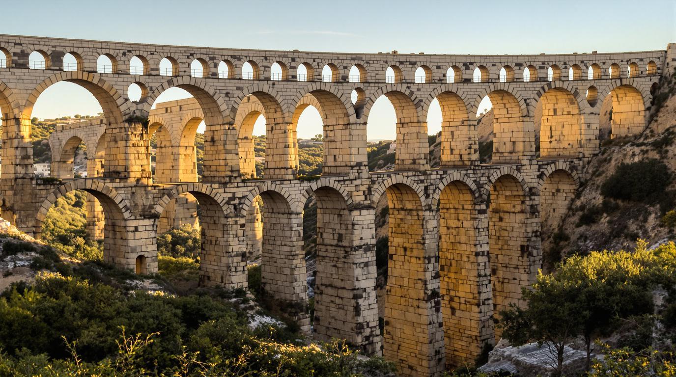 Ce pont-aqueduc de 170 mètres à Ansignan fonctionne encore depuis l’époque romaine