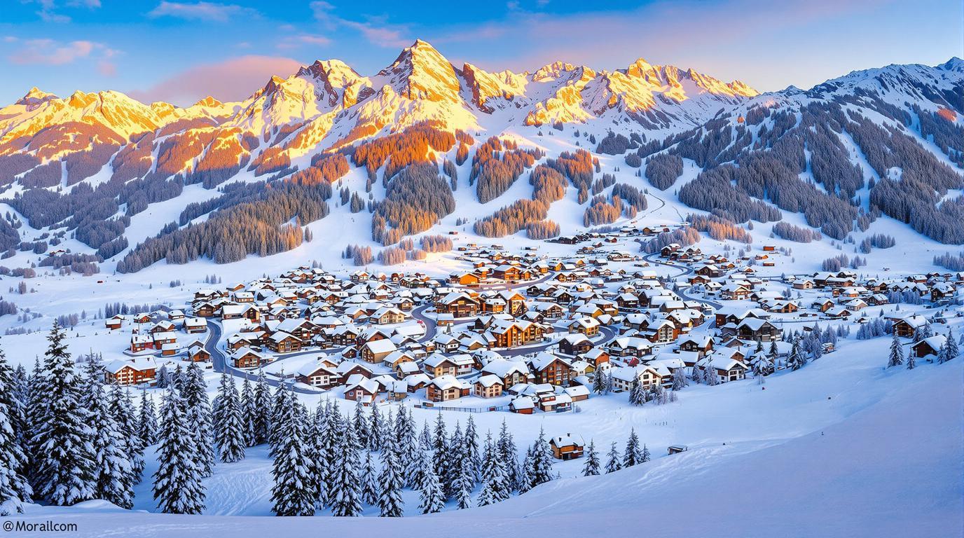 Cette station familiale à 1100 mètres cache 265 kilomètres de pistes du Grand Massif