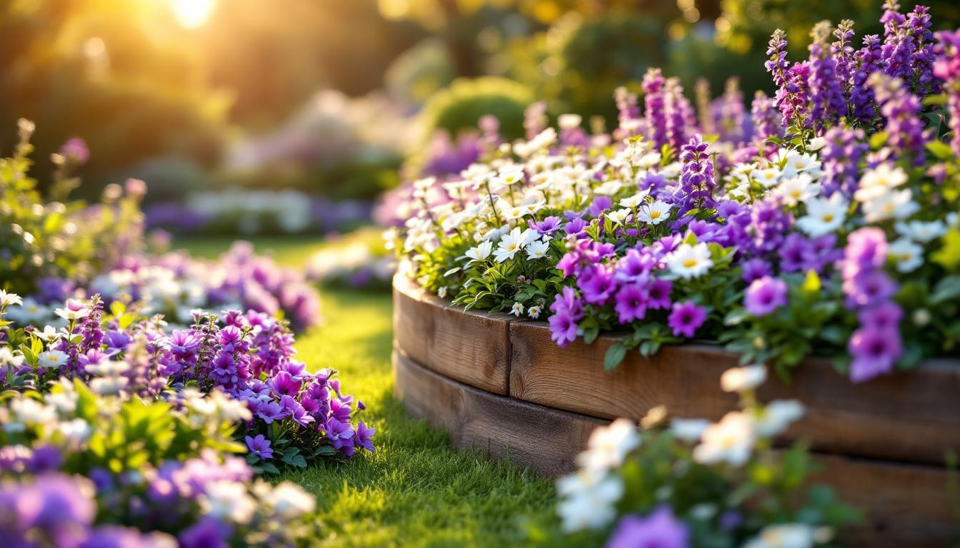 J’ai transformé mon jardin avec des bordures fleuries en 3 étapes faciles