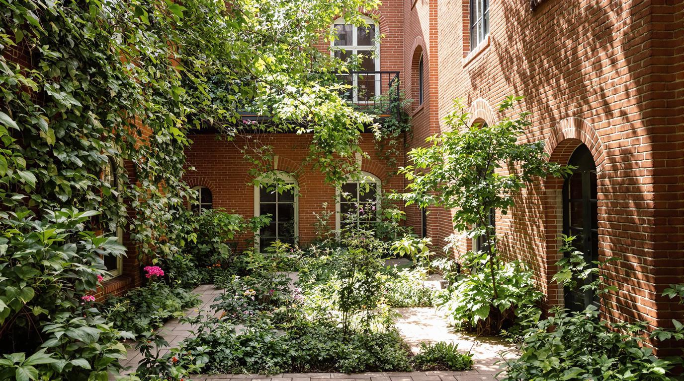 Cette médiathèque de Perpignan cache un jardin secret créé en 1990 dans une ancienne usine