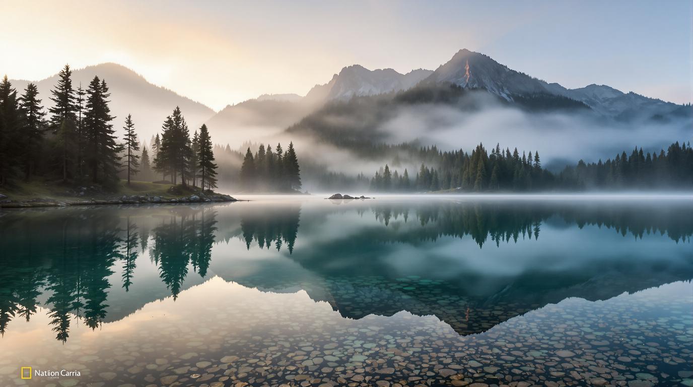 Ce lac de 300 hectares à 671 mètres cache un moulin englouti depuis 1944