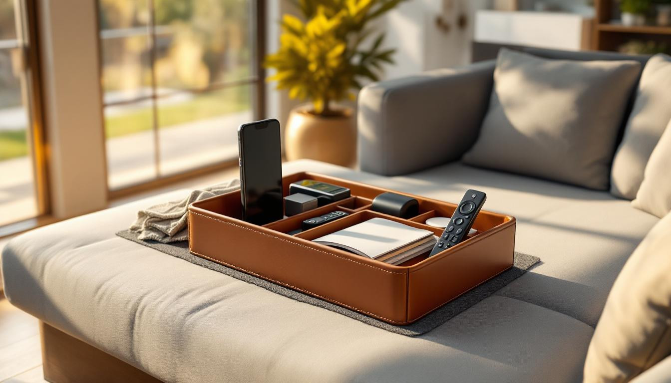 J’ai testé l’organiseur de canapé : fini le désordre dans mon salon !