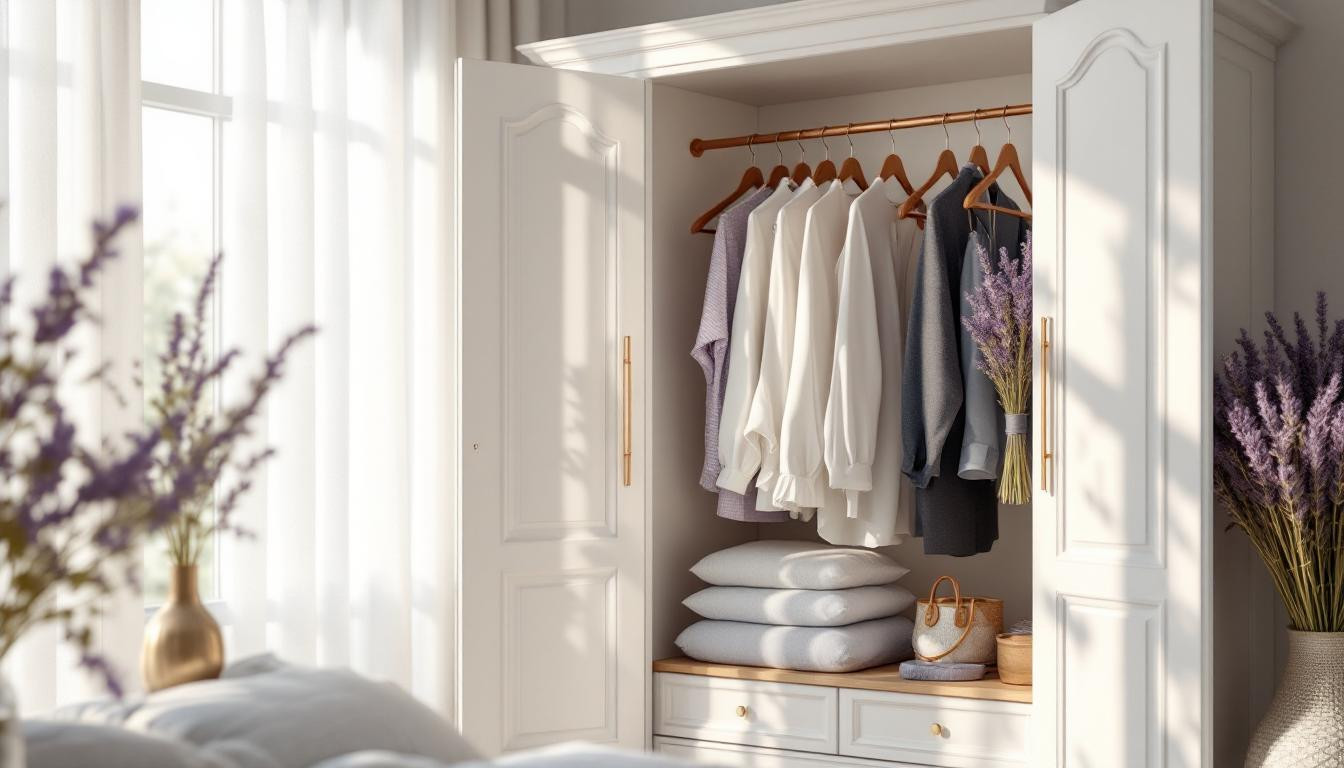 J’ai transformé mon dressing en havre parfumé grâce à la lavande séchée