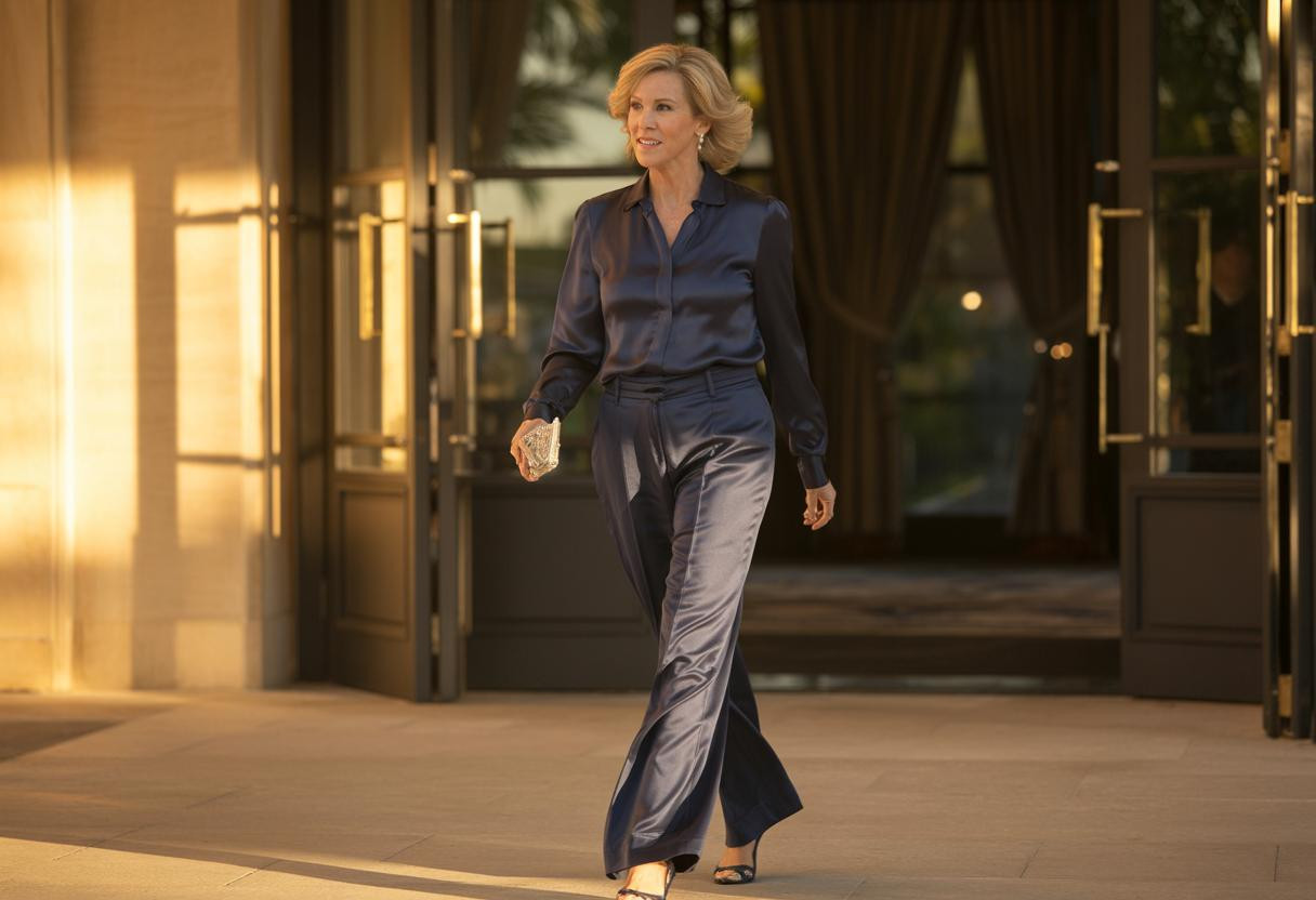 J’ai abandonné les robes de mariage à 52 ans pour ces pantalons qui flattent ma silhouette