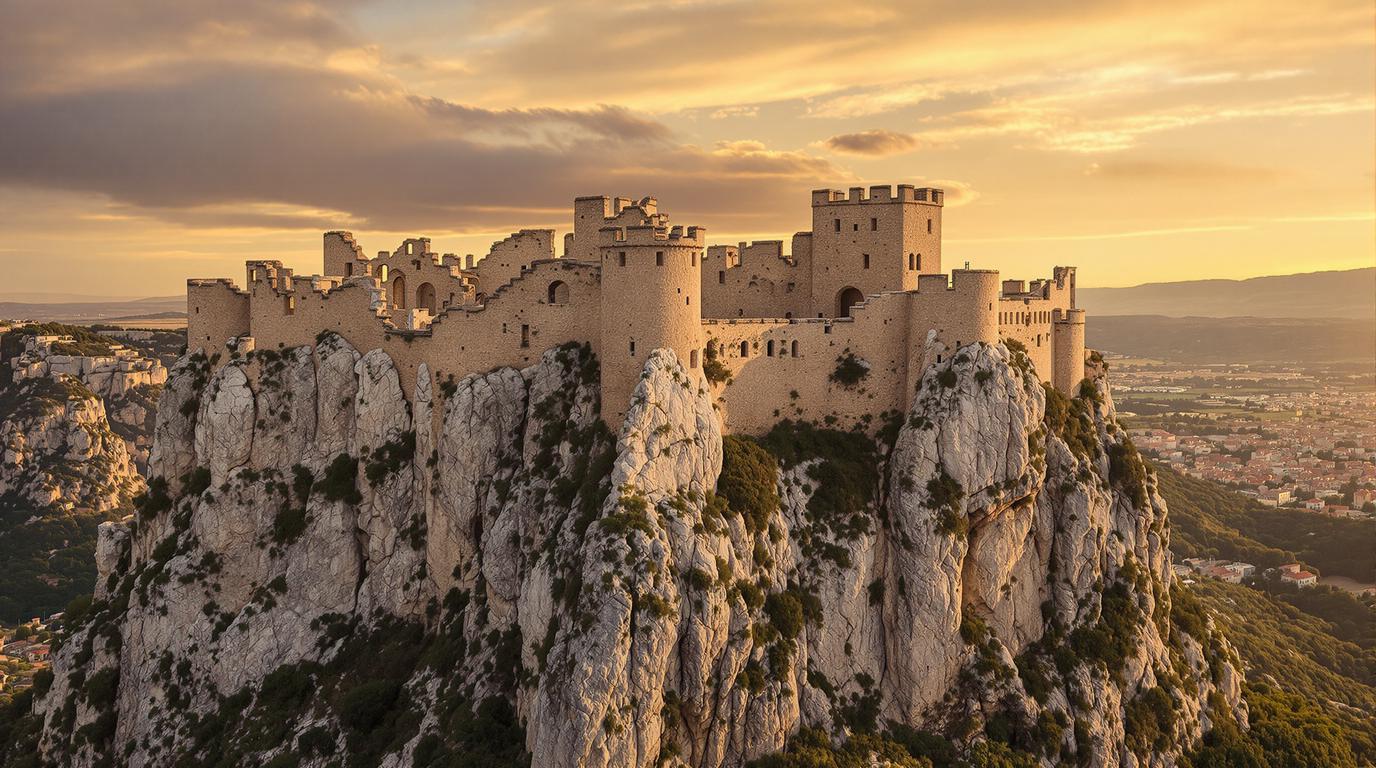 Ce château explosé à la poudre noire en 1659 domine 450000 ans d&rsquo;histoire humaine