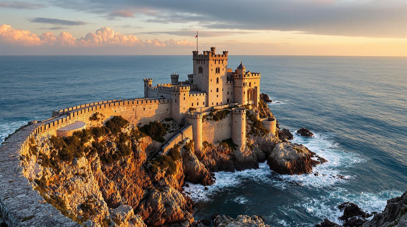 Ce château du XIIe siècle dresse sa silhouette médiévale face à l&rsquo;océan depuis 900 ans